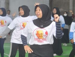 Ratusan Peserta Kaum Milenial Ikuti Lomba Pameran Produk UMKM dan Senam Berhadiah