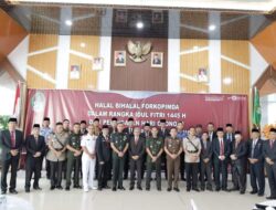 ASISTEN II SETDA HADIRI HALAL BIHALAL FORKOPIMDA DALAM RANGKA IDUL FITRI 1445H DAN OTONOMI DAERAH XXVIII